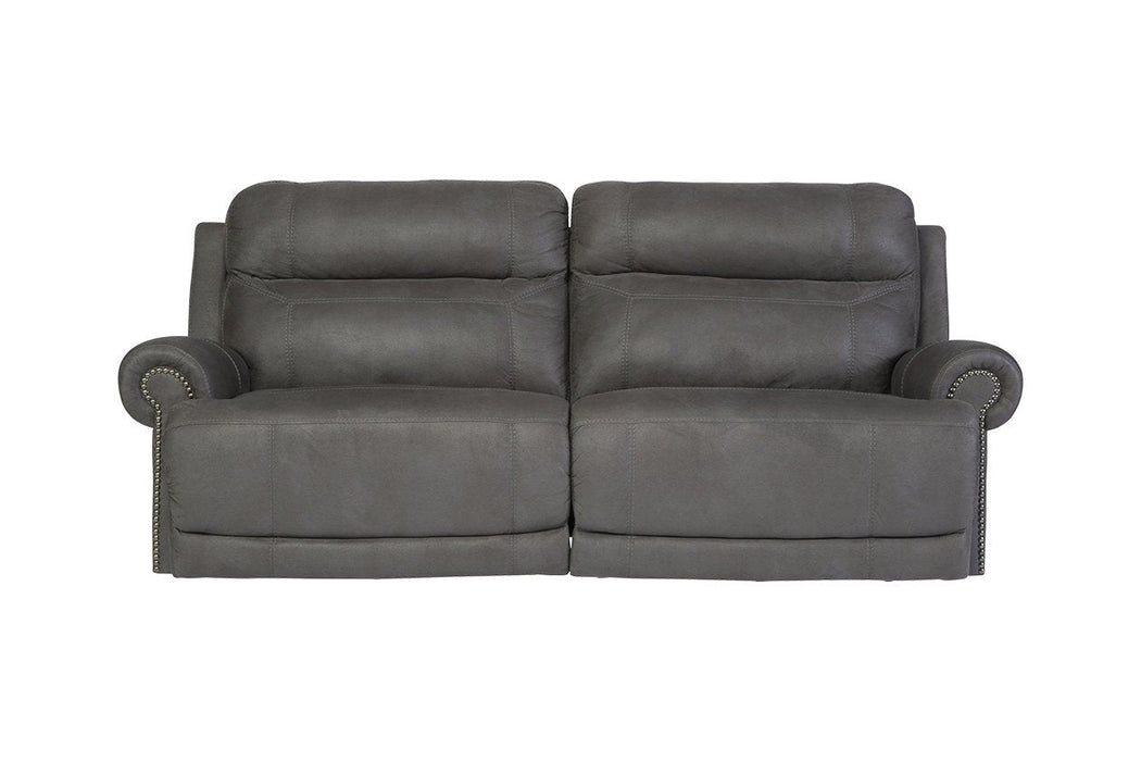 Austere Gray Reclining Sofa - Gate FurnitureReclining Sofa