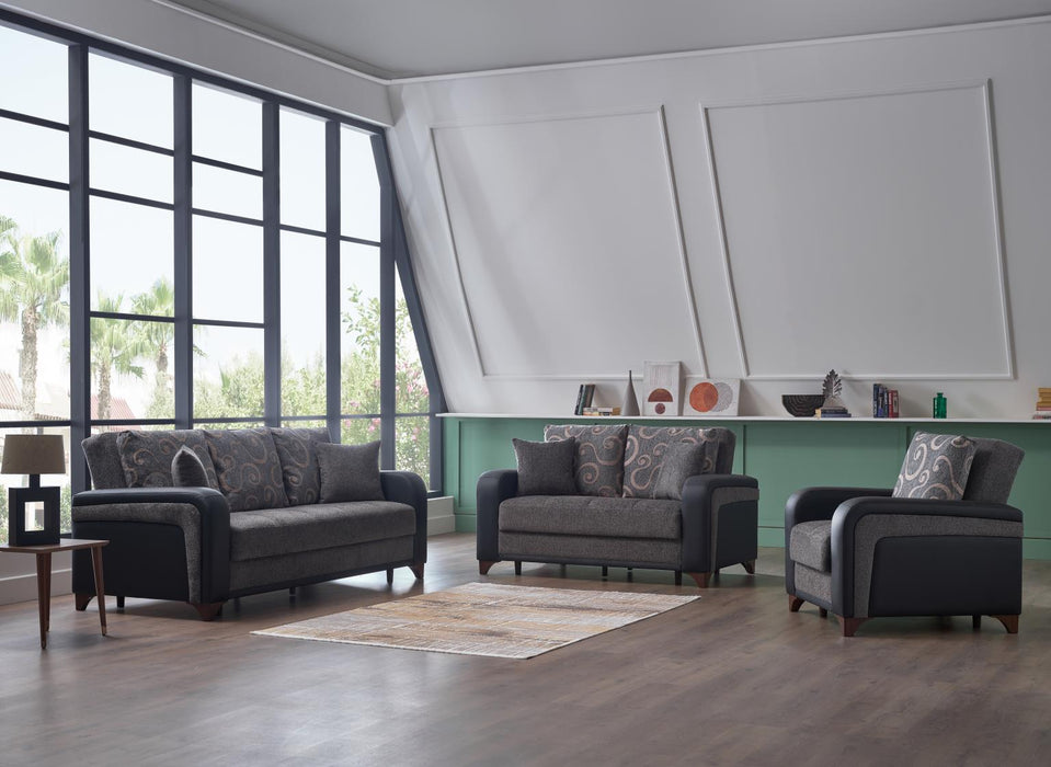 Austin Love Seat (Beatto Anthracite) - Gate FurnitureLoveseat