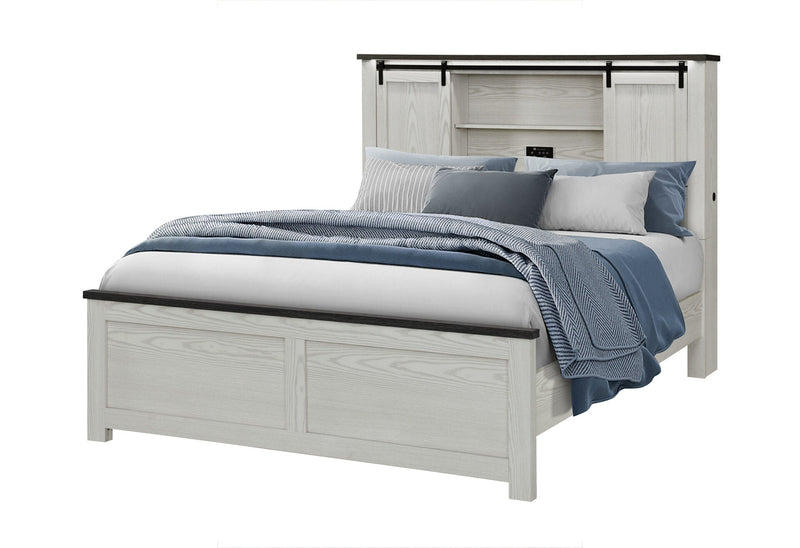Ava Beige Queen Bed - AVA-BEIGE-QB