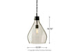 Avalbane Clear/Gray Pendant Light - Gate FurniturePendant