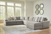 Avaliyah Ash 6-Piece Sectional with Ottoman from Ashley - Lara Furniture