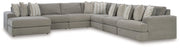 Avaliyah Ash 7-Piece Sectional with Ottoman from Ashley - Lara Furniture