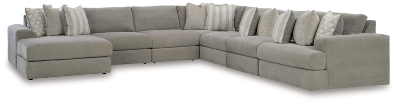 Avaliyah Ash 7-Piece Sectional with Ottoman from Ashley - Lara Furniture