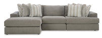 Avaliyah Ash 3 - Piece LAF Chaise Sectional - Gate FurnitureSectional