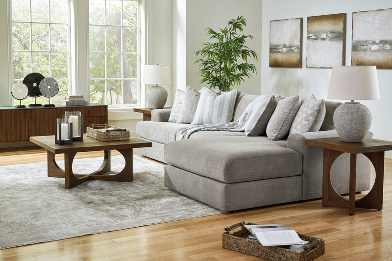 Avaliyah Ash 3 - Piece RAF Chaise Sectional - Gate FurnitureSectional