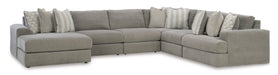 Avaliyah Ash 7 - Piece LAF Chaise Sectional - Gate FurnitureSectional