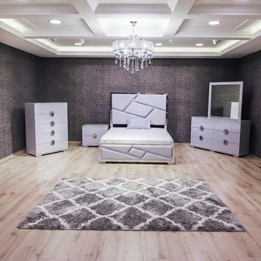 Avalon - Bed, Panel, Melamine, Gray, King Each - B319-K-Bed-Gray