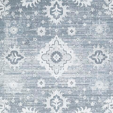 Avanworths Blue/Gray/Ivory Washable 7'10" x 10' Area Rug - R407791