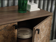 Avenir 2 Door Console (Lexington/ Xelio Oak) 1 Piece - Lara FurnitureCabinet