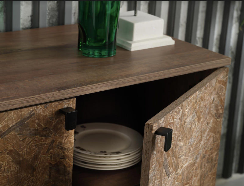 Avenir 2 Door Console (Lexington/ Xelio Oak) 1 Piece - Lara FurnitureCabinet