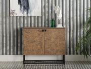 Avenir 2 Door Console (Lexington/ Xelio Oak) 1 Piece - Lara FurnitureCabinet