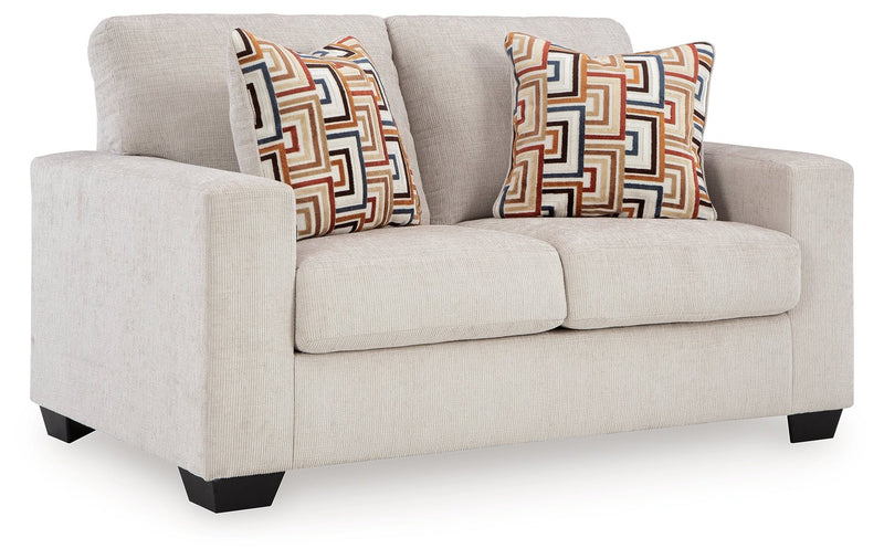 Aviemore Stone Loveseat - Lara FurnitureLoveseat