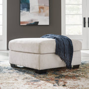 Aviemore Stone Oversized Accent Ottoman - Lara FurnitureOttoman