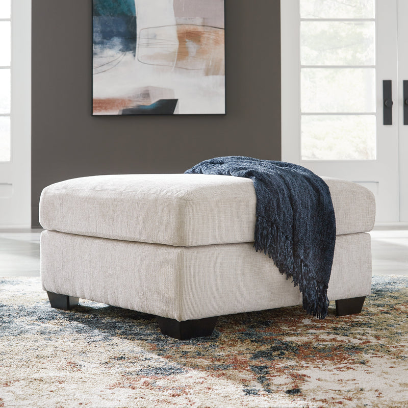 Aviemore Stone Oversized Accent Ottoman - Lara FurnitureOttoman