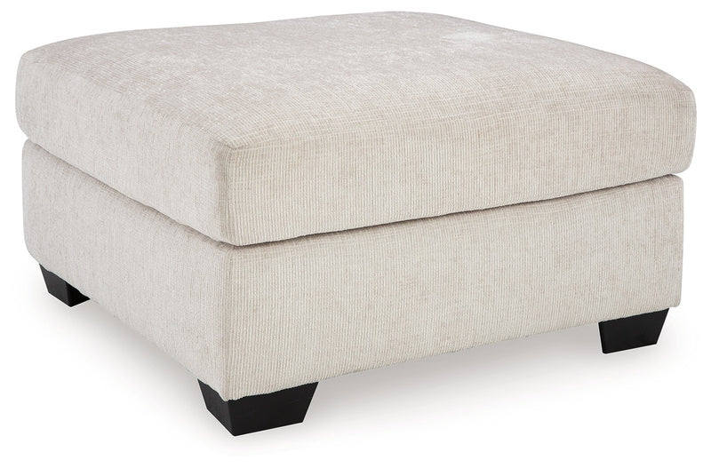Aviemore Stone Oversized Accent Ottoman - Lara FurnitureOttoman