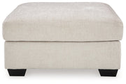 Aviemore Stone Oversized Accent Ottoman - Lara FurnitureOttoman