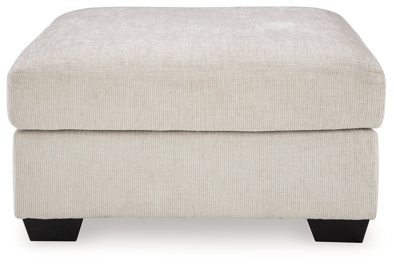 Aviemore Stone Oversized Accent Ottoman - Lara FurnitureOttoman