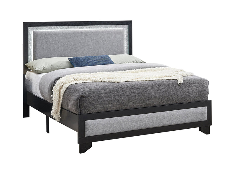 Aya Black  Queen Bed - AYA-BK-Q-BED