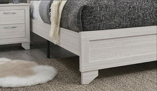 Aya White  Queen Bed - AYA-WT-Q-BED