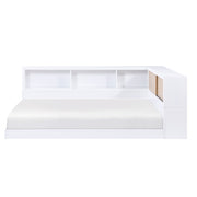 B2012BCF-1BC* (4) Full Bookcase Corner Platform Bed - B2012BCF-1BC*
