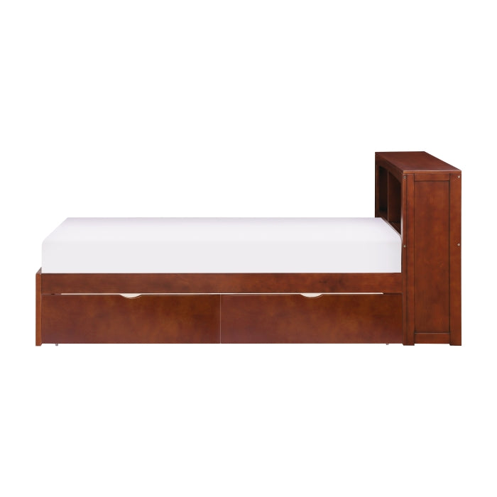 B2013BCDC-1T* (3) Twin Bookcase Platform Bed with Storage Boxes - B2013BCDC-1T*