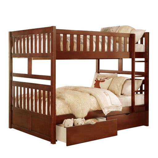 B2013FFDC-1*T (4) Full/Full Bunk Bed with Storage Boxes - B2013FFDC-1*T