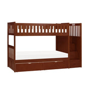 B2013SBDC-1*T (5) Twin/Twin Step Bunk Bed with Storage Boxes - B2013SBDC-1*T