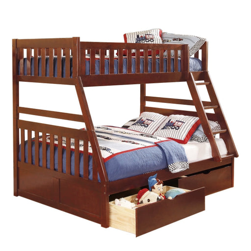 B2013TFDC-1*T (4) Twin/Full Bunk Bed with Storage Boxes - B2013TFDC-1*T