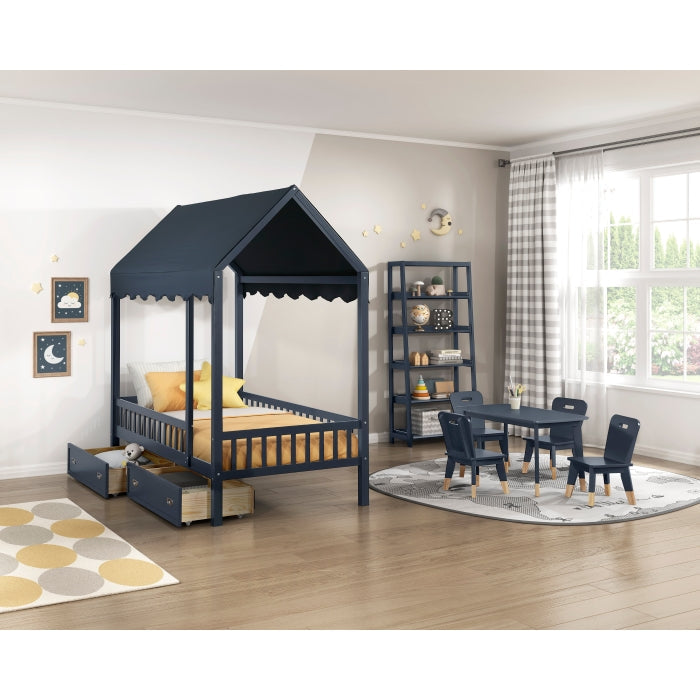 B2024BU-16S5 Bookcase, 5 Fixed Shelves - B2024BU-16S5