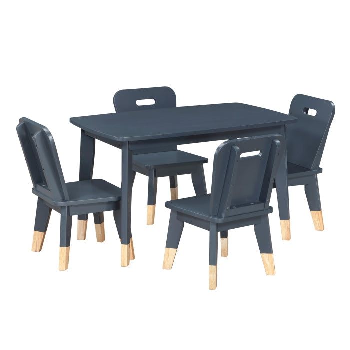 B2024BU-5P 5-Piece Pack Children Table and Chairs Set - B2024BU-5P