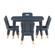 B2024BU-5P 5-Piece Pack Children Table and Chairs Set - B2024BU-5P