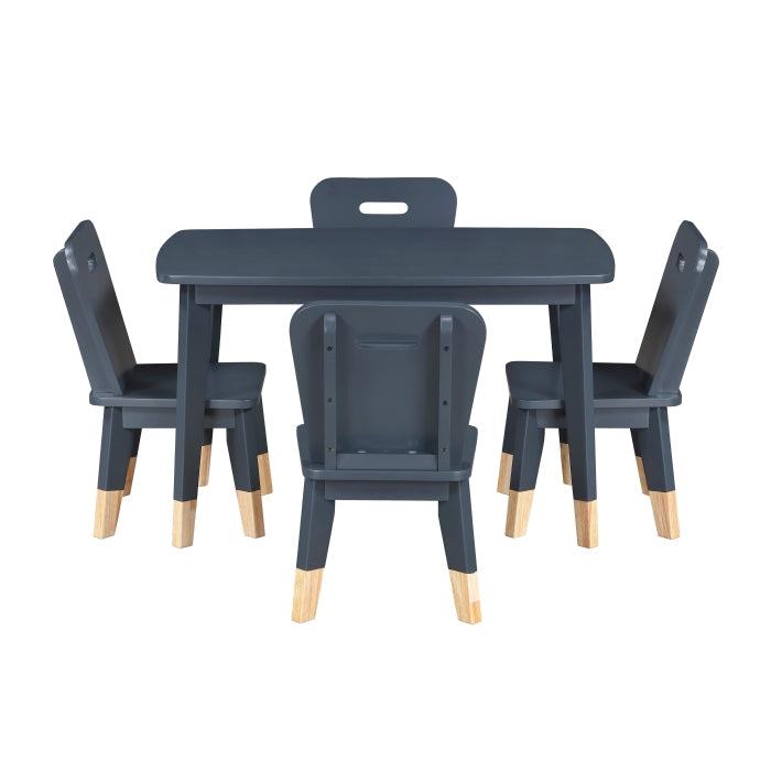 B2024BU-5P 5-Piece Pack Children Table and Chairs Set - B2024BU-5P