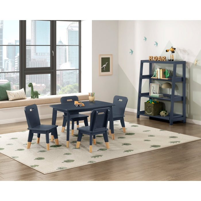 B2024BU-5P 5-Piece Pack Children Table and Chairs Set - B2024BU-5P