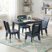 B2024BU-5P 5-Piece Pack Children Table and Chairs Set - B2024BU-5P