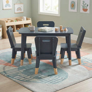B2024BU-5P 5-Piece Pack Children Table and Chairs Set - B2024BU-5P