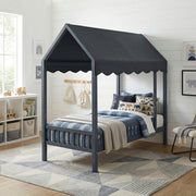 B2024BUCP-1 Twin Canopy Platform Bed - B2024BUCP-1