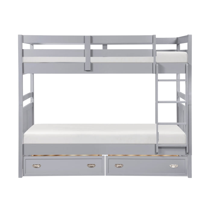 B2024GY-1* (3) Twin/Twin Bunk Bed - B2024GY-1*