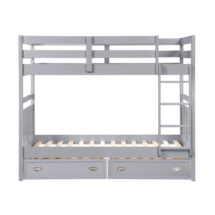 B2024GY-1* (3) Twin/Twin Bunk Bed - B2024GY-1*
