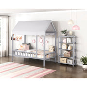B2024GY-16S4 Bookcase, 4 Fixed Shelves - B2024GY-16S4