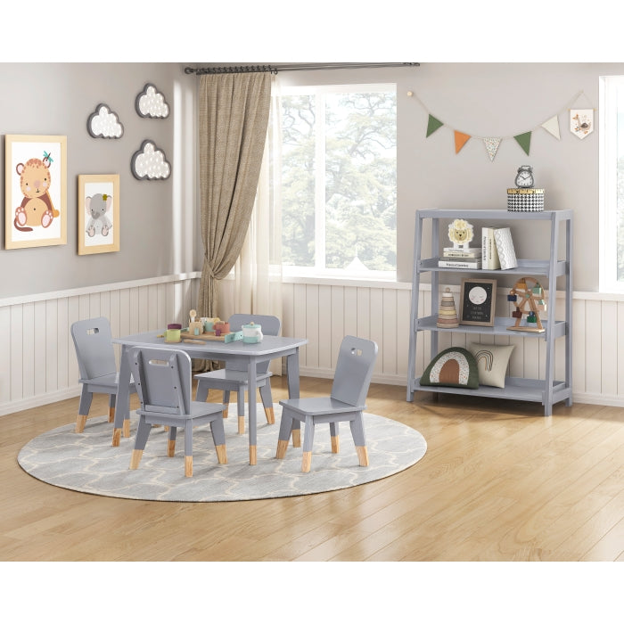B2024GY-5P 5-Piece Pack Children Table and Chairs Set - B2024GY-5P