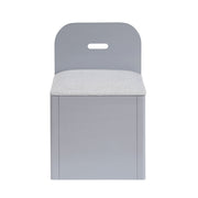 B2024GYBCF-1* (2) Full Bookcase Platform Bed with Hidden Desk, Stool and Storage Bench - B2024GYBCF-1*