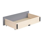 B2024GYBCF-1* (2) Full Bookcase Platform Bed with Hidden Desk, Stool and Storage Bench - B2024GYBCF-1*