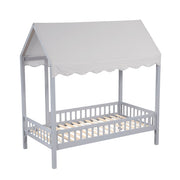 B2024GYCP-1 Twin Canopy Platform Bed - B2024GYCP-1