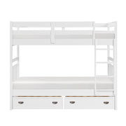 B2024WH-1* (3) Twin/Twin Bunk Bed - B2024WH-1*