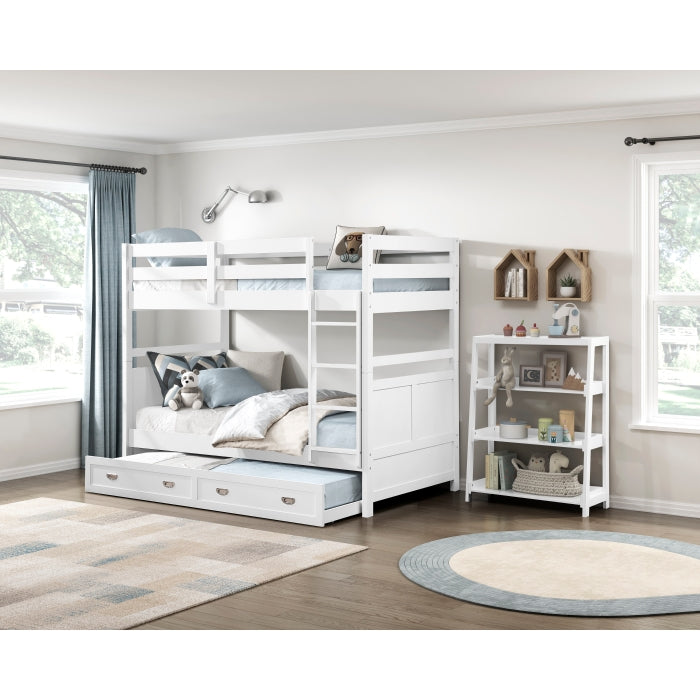 B2024WH-1* (3) Twin/Twin Bunk Bed - B2024WH-1*