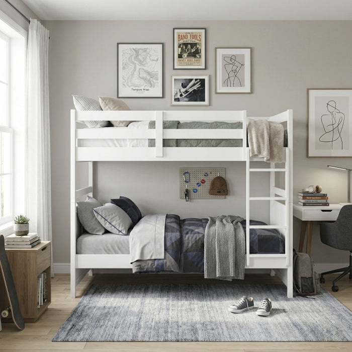 B2024WH-1* (3) Twin/Twin Bunk Bed - B2024WH-1*