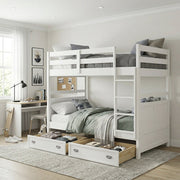 B2024WH-1* (3) Twin/Twin Bunk Bed - B2024WH-1*