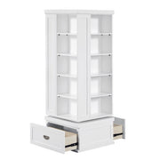 B2024WH-17SW Swivel Bookcase - B2024WH-17SW