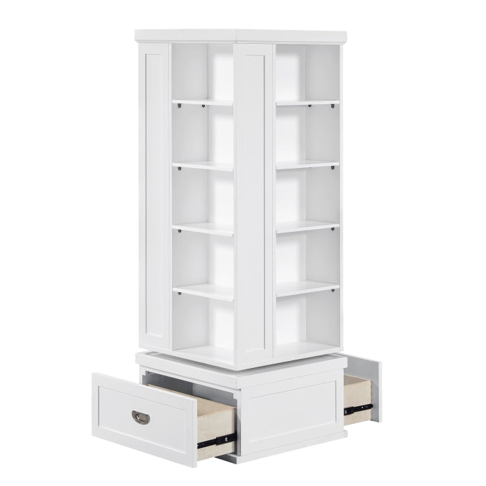 B2024WH-17SW Swivel Bookcase - B2024WH-17SW