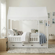B2024WHCP-1 Twin Canopy Platform Bed - B2024WHCP-1